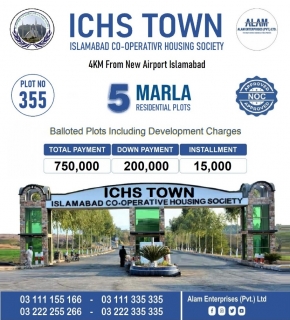 ICHS TOWN 5 Marla plot for sale