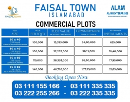 Faisal Town Commercial Plot for sale , Faisal Town - F-18