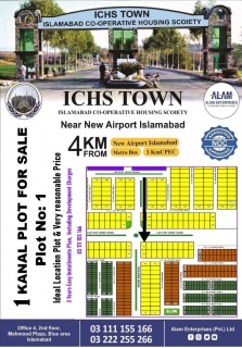 ICHS TOWN 1 Kanal Plot for sale , 7th Avenue