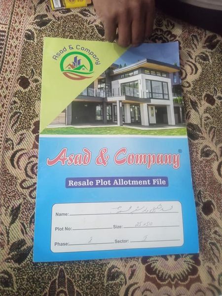 Plot for Sale 25 × 50 5 marla Corner Plot Ready for construction All Documents clear Asad Town, Near